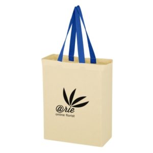 #3208 Natural Cotton Canvas Grocery Tote Bag