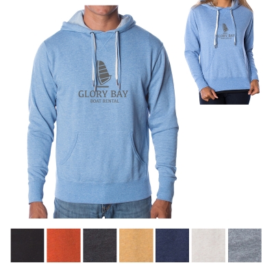 PRM90HT Independent Trading Company Unisex Heather French Terry Hooded Pullover Print Factory