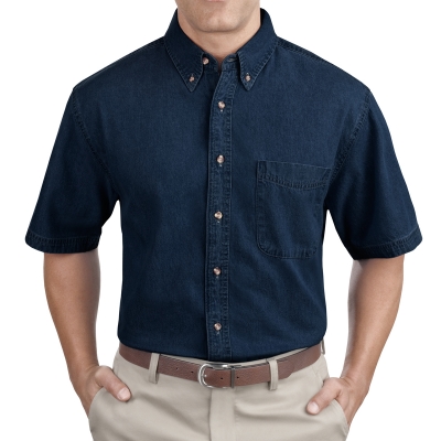 #SP11 Port & CompanyÂ® Short Sleeve Value Denim Shirt - Print Factory