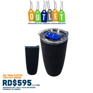 001 VASO PLASTICO TIPO YETI